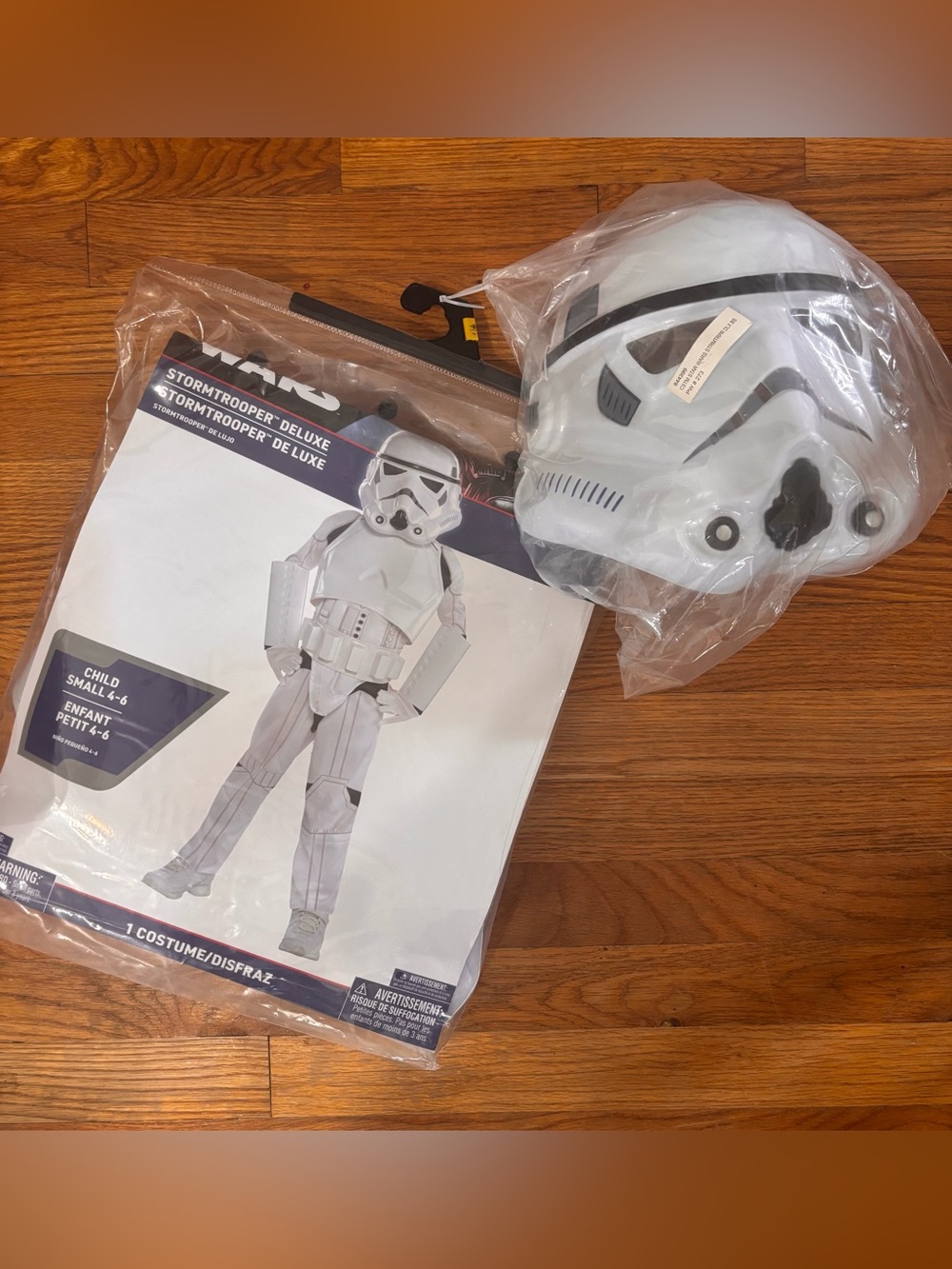Star Wars Stormtrooper Deluxe Kids Costume Small 4-6 NIP